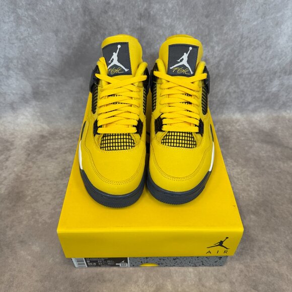 Air Jordan 4 Retro – Tour Yellow / Dark Blue Grey (Men’s Size 9) main image 6